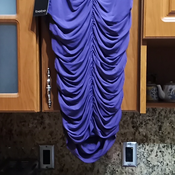 BEBE 3 in 1 Garment. Mini Skirt, Pencil Skirt & Dress. NWT. Beautiful Purple!(M) - Picture 6 of 12